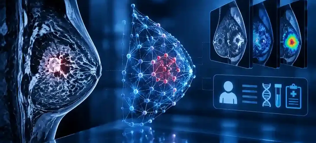 طبقه‌بندی چندبرچسبی سرطان پستان مبتنی بر شبکه‌های عصبی گراف با استفاده از MRI چندپارامتری و ویژگی‌های بالینی