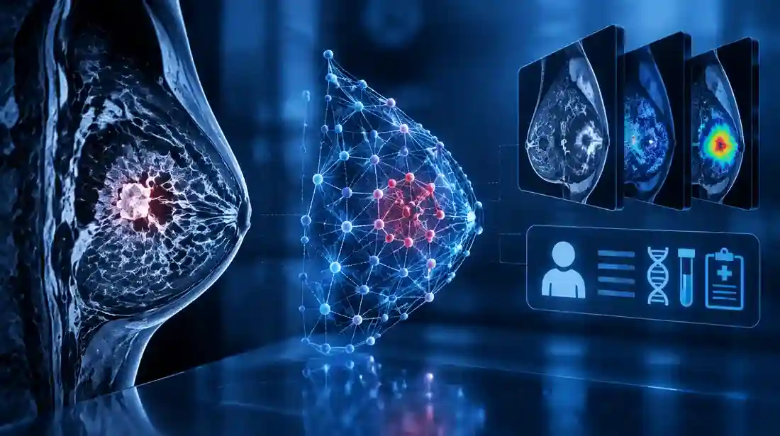 طبقه‌بندی چندبرچسبی سرطان پستان مبتنی بر شبکه‌های عصبی گراف با استفاده از MRI چندپارامتری و ویژگی‌های بالینی